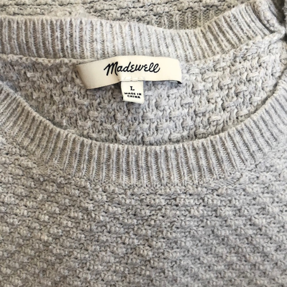 Madewell Gray Pullover Sweater Large - Picture 6 of 8
